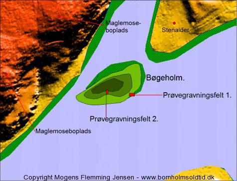 bøgeholm m. udgravningsfelter
